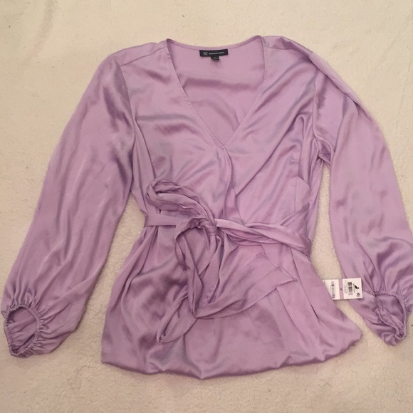 INC International Concepts Tops - I.N.C plus size belted blouson-sleeve top